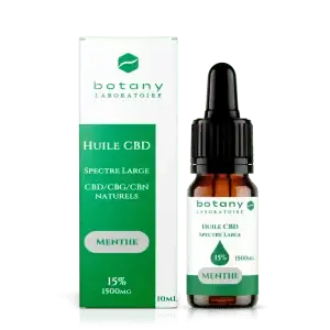 huile cbd broad spectrum menthe 15%