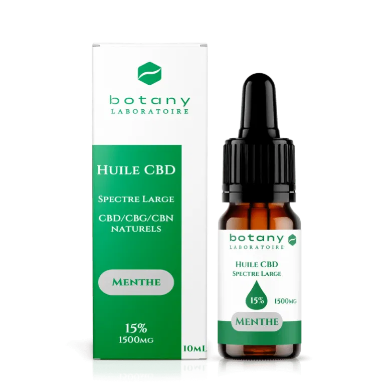 huile cbd broad spectrum menthe 15%