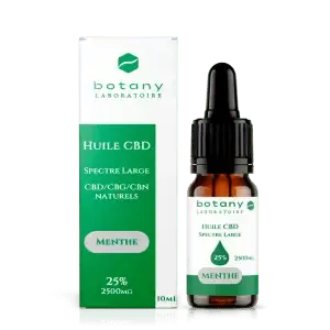 huile cbd broad spectrum menthe 25%
