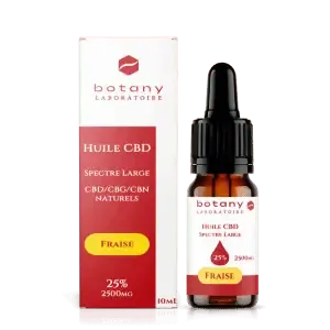huile cbd broad spectrum fraise 25%